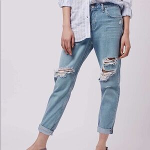 TopShop Moto Hayden High Waisted Ripped Jeans